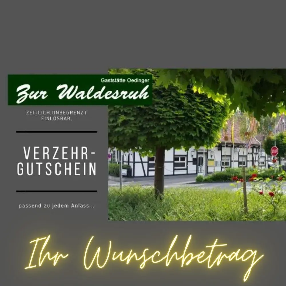Wunschbetrag Verzehrgutschein Wunschbetrag