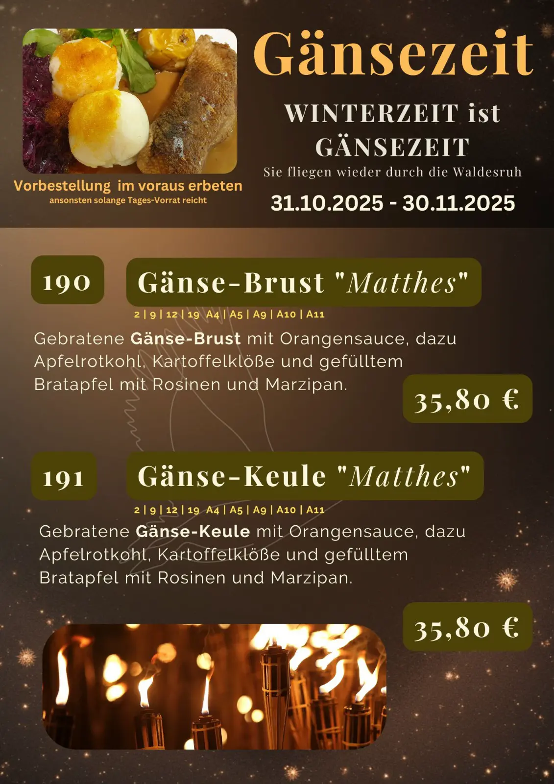 Gänsebraten